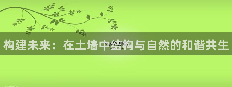 先锋娱乐软件：构建未来：在土墙中结构与自然的和谐共生